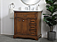 32 inch Modern Fitting Single Bathroom Vanity in Teak