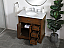 32 inch Modern Fitting Single Bathroom Vanity in Teak