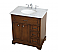 32 inch Modern Fitting Single Bathroom Vanity in Teak