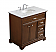 36 In. Modern Fitting Single Bathroom Vanity Set In Teak