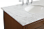 36 In. Modern Fitting Single Bathroom Vanity Set In Teak