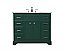  42 inch Modern Fitting Single Bathroom Vanity in Green