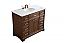 42 in. Modern Fitting Single Bathroom Vanity set in Teak