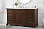 60 inch Modern Fitting Single Bathroom Vanity in Teak