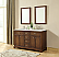 60 In. Modern Fitting Double Bathroom Vanity Set In Teak