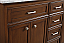 60 In. Modern Fitting Double Bathroom Vanity Set In Teak