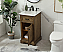 19 inch Modern Fitting Single Bathroom Vanity in Driftwood