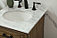 19 inch Modern Fitting Single Bathroom Vanity in Driftwood