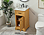 19 inch Modern Fitting Single Bathroom Vanity in Natural Wood