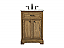  24 inch Modern Fitting Single Bathroom Vanity in Driftwood