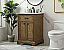  24 inch Modern Fitting Single Bathroom Vanity in Driftwood