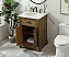  24 inch Modern Fitting Single Bathroom Vanity in Driftwood