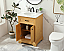  24 inch Modern Fitting Single Bathroom Vanity in Natural Wood