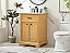  24 inch Modern Fitting Single Bathroom Vanity in Natural Wood