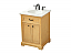  24 inch Modern Fitting Single Bathroom Vanity in Natural Wood