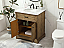 30 inch Modern Fitting Single Bathroom Vanity in Driftwood