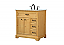 32 inch Modern Fitting Single Bathroom Vanity in Natural Wood