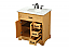 32 inch Modern Fitting Single Bathroom Vanity in Natural Wood