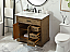 36 inch Modern Fitting Single Bathroom Vanity in Driftwood