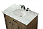 36 inch Modern Fitting Single Bathroom Vanity in Driftwood