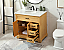 36 inch Modern Fitting Single Bathroom Vanity in Natural Wood