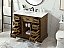 42 inch Modern Fitting Single Bathroom Vanity in Driftwood