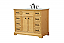 42 inch Modern Fitting Single Bathroom Vanity in Natural Wood