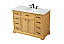 48 inch Modern Fitting Single Bathroom Vanity in Natural Wood