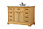 48 inch Modern Fitting Single Bathroom Vanity in Natural Wood