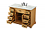 48 inch Modern Fitting Single Bathroom Vanity in Natural Wood