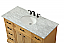 48 inch Modern Fitting Single Bathroom Vanity in Natural Wood