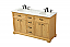 60 inch Modern Fitting Double Bathroom Vanity in Natural Wood