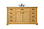 60 inch Modern Fitting Single Bathroom Vanity in Natural Wood