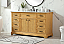 60 inch Modern Fitting Single Bathroom Vanity in Natural Wood