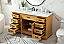 60 inch Modern Fitting Single Bathroom Vanity in Natural Wood