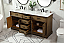 72 inch Modern Fitting Double Bathroom Vanity in Driftwood