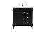  32 inch Modern Fitting Single Bathroom Vanity in Black