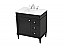  32 inch Modern Fitting Single Bathroom Vanity in Black