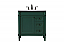 32 inch Modern Fitting Single Bathroom Vanity in Green with Backsplash Option