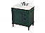 32 inch Modern Fitting Single Bathroom Vanity in Green with Backsplash Option