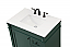 32 inch Modern Fitting Single Bathroom Vanity in Green with Backsplash Option