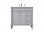 36 inch Modern Fitting Single Bathroom Vanity with Three Finishes Options and Backsplash Option