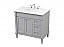 36 inch Modern Fitting Single Bathroom Vanity with Three Finishes Options and Backsplash Option