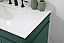 36 inch Modern Fitting Single Bathroom Vanity in Green with Backsplash Option