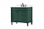 36 inch Modern Fitting Single Bathroom Vanity in Green with Backsplash Option