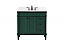 36 inch Modern Fitting Single Bathroom Vanity in Green with Backsplash Option