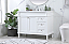  42 inch Modern Fitting Single Bathroom Vanity in White with Three Finishes Options and Backsplash Option