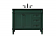  42 inch Modern Fitting Single Bathroom Vanity in Green with Backsplash Option