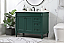  42 inch Modern Fitting Single Bathroom Vanity in Green with Backsplash Option