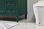  42 inch Modern Fitting Single Bathroom Vanity in Green with Backsplash Option